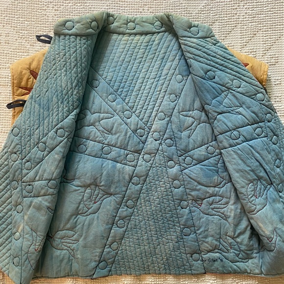 Vintage Couture Colorblock Quilted Vest - Picture 11 of 16